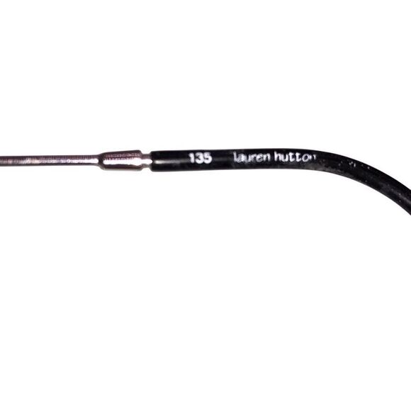Lauren Hutton Ebony Eyeglass Frames Tortoiseshell Inner 135 - Picture 15 of 16